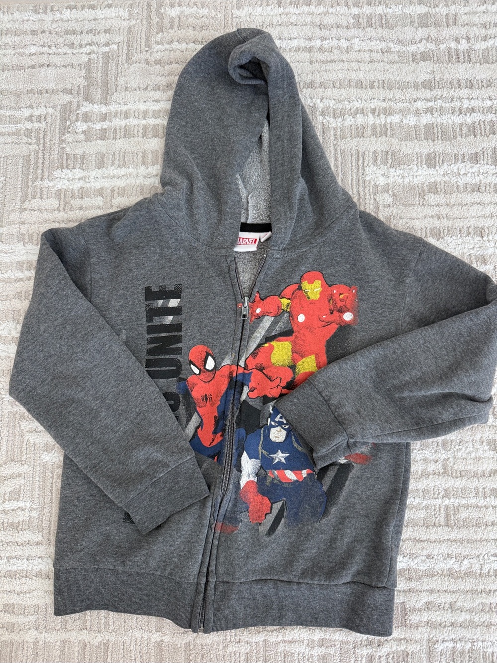 Superhero Zip Up Sweatshirt